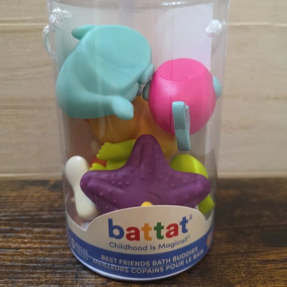 NEW Best Friends Battat Bath Buddies Squirt Toys Set of 6 Pcs